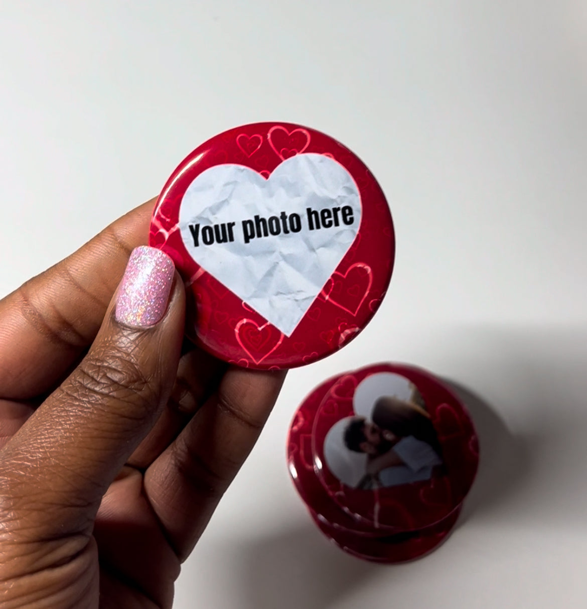 Custom Valentines magnets(round)